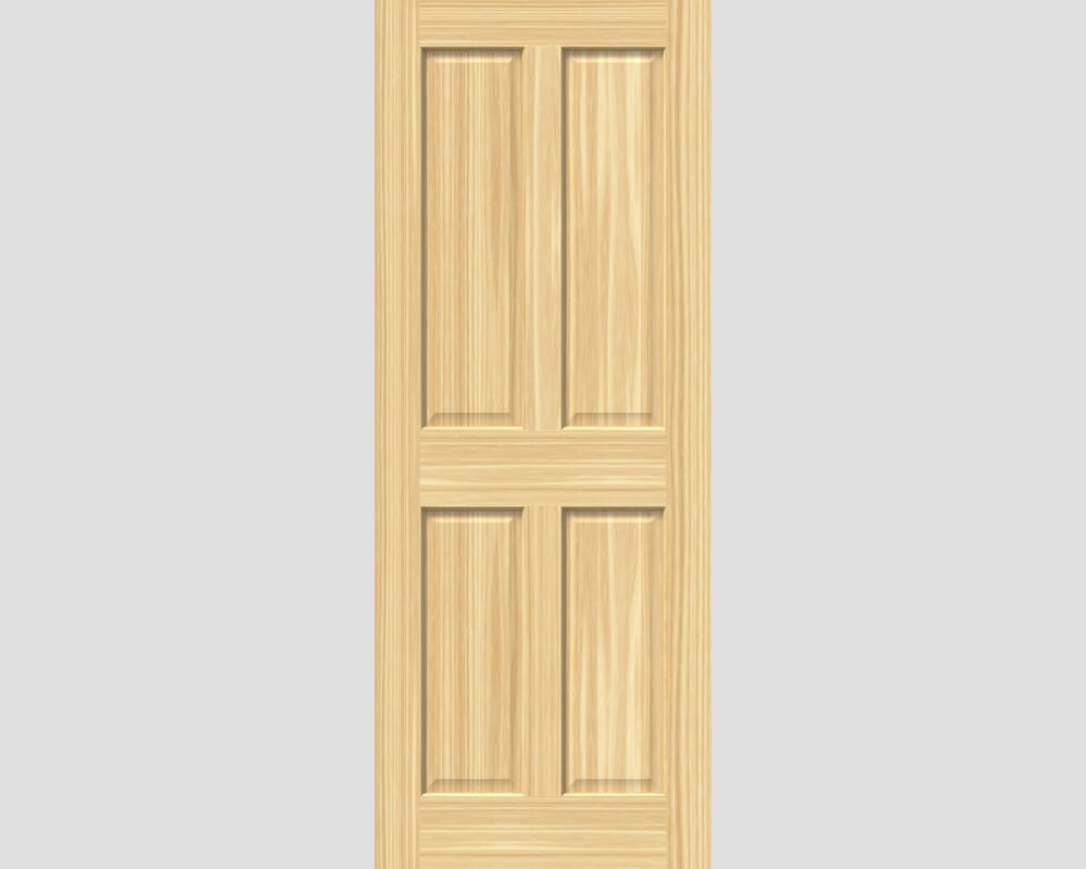 762x1981x35mm (30") Traditional Victorian Pine 4 Panel Internal Doors