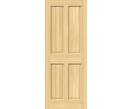 Traditional Victorian Clear Pine 4 Panel Internal Doors