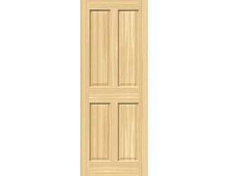 Traditional Victorian Clear Pine 4 Panel Internal Doors