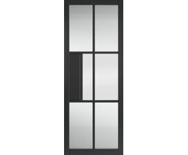 Civic Black Reeded Glass Internal Doors