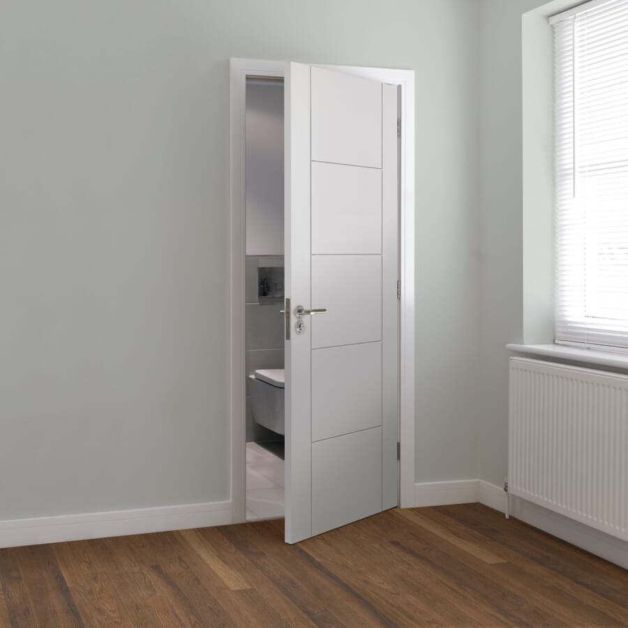 Tigris White Primed Fire Door