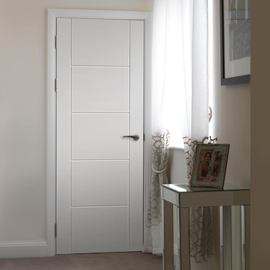 Tigris White Primed Fire Door