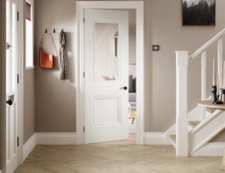 Primed Hardwick Half Light Glazed