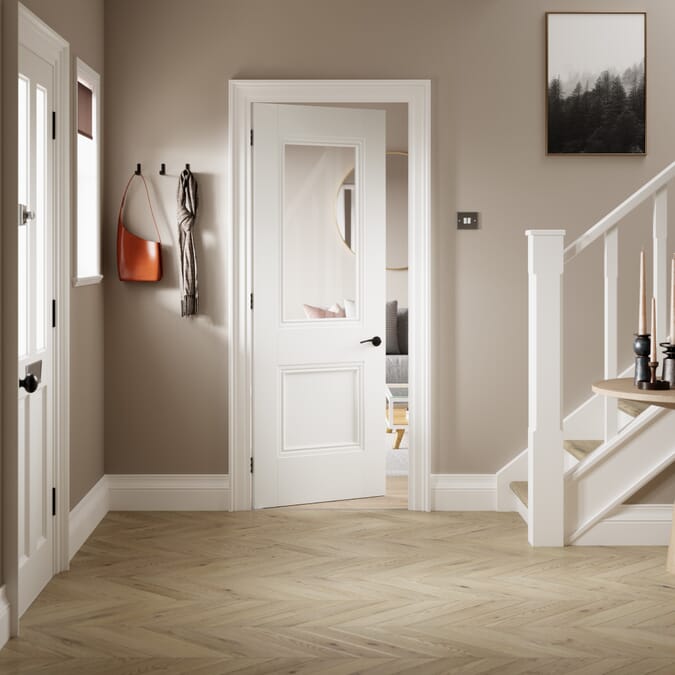 1981mm x 610mm x 35mm (24") Primed Hardwick Half Light Glazed Door