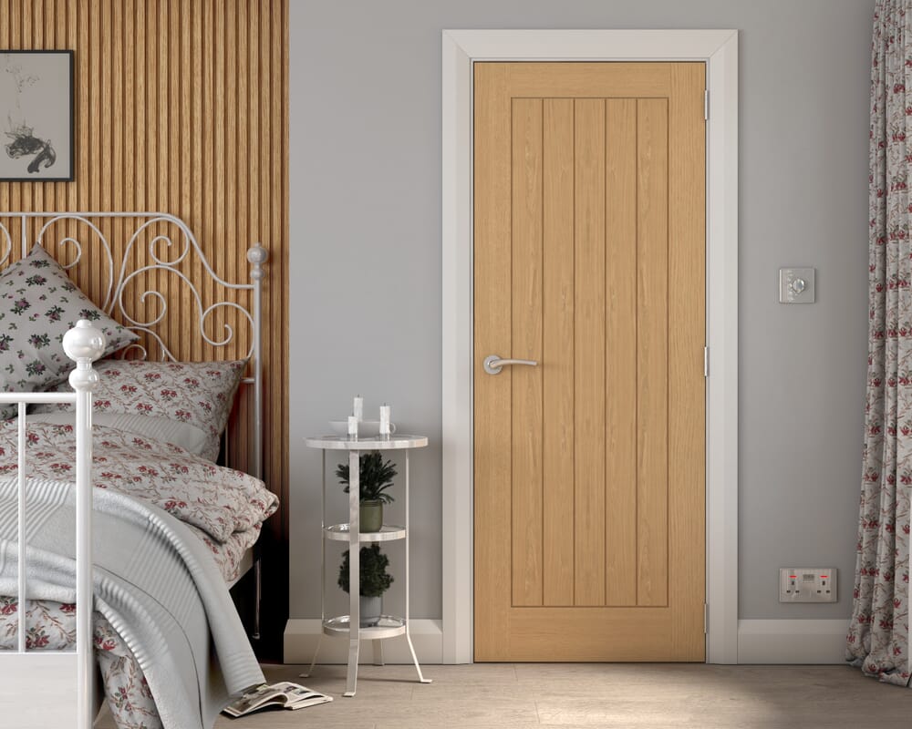 610x1981x44mm (24") Cottage Oak - Prefinished Fire Door