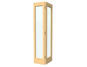 Oak Shaker 1 Light Clear Glass Bi-fold Doors
