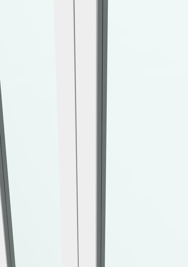 White Shaker 1 Light Clear Glass Bi-fold Doors