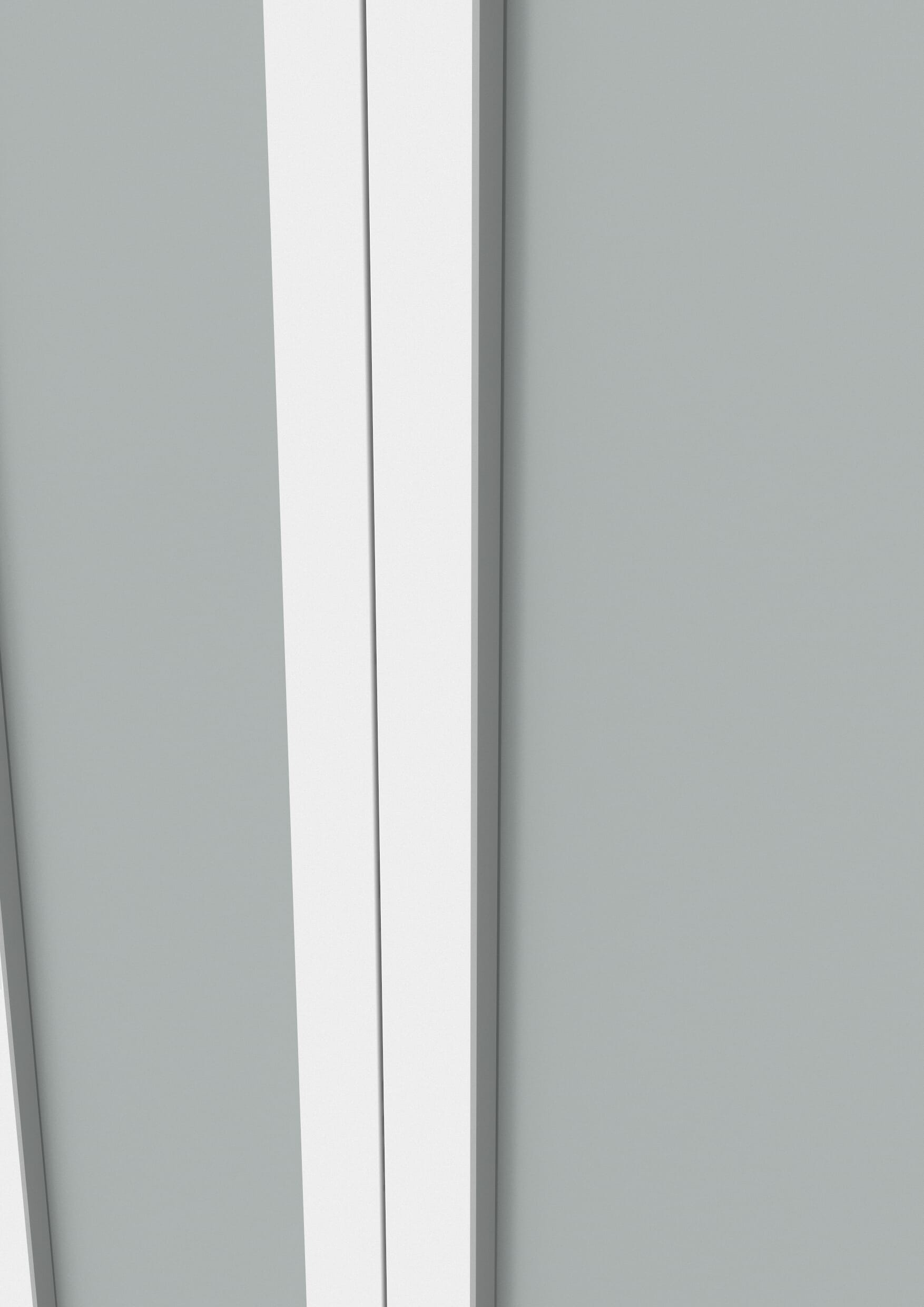 762x1981x35mm (30") White Shaker 1 Light Frosted Glass Bi-fold Doors
