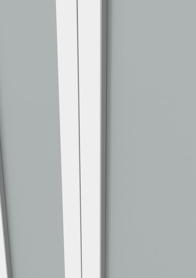 White Shaker 1 Light Frosted Glass Bi-fold Doors