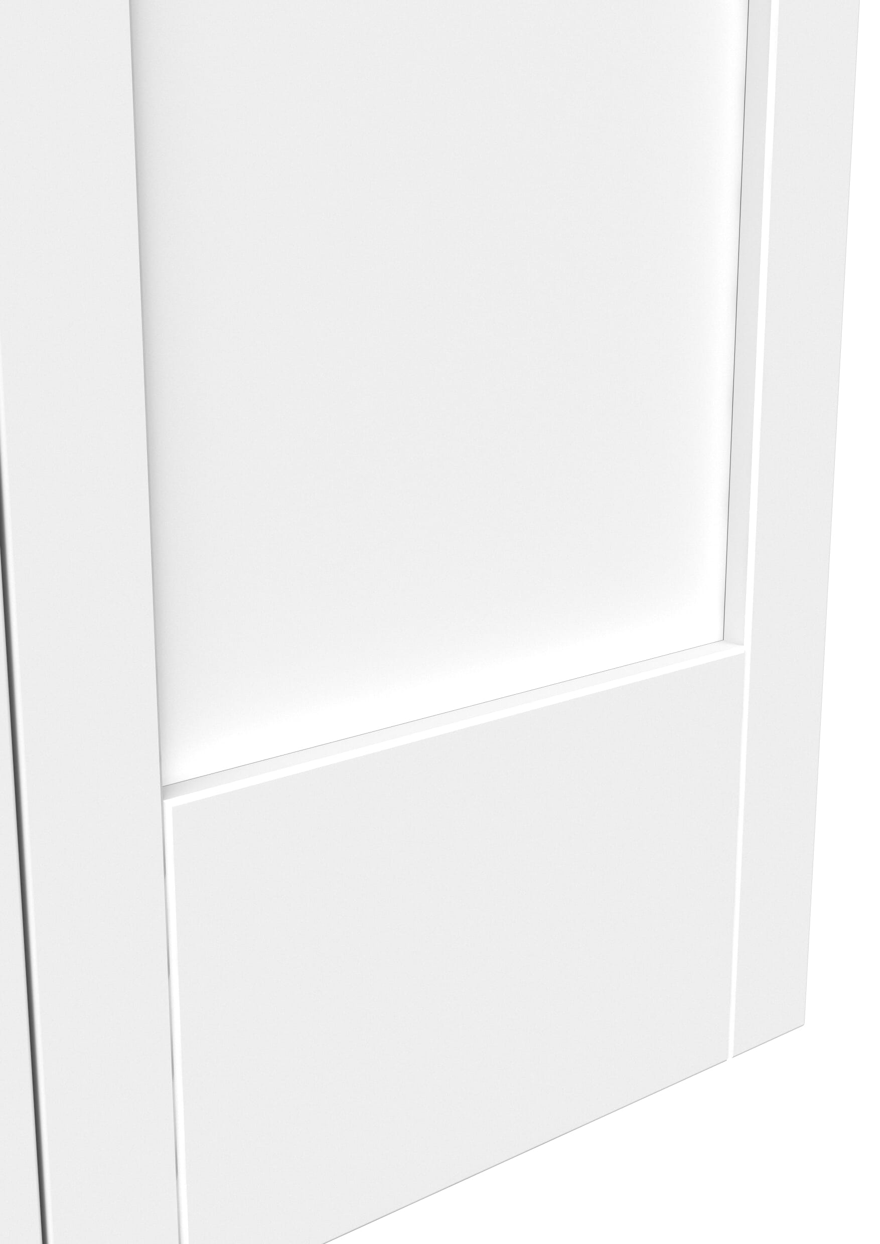 762x1981x35mm (30") White Shaker 4 Panel Bi-fold Doors
