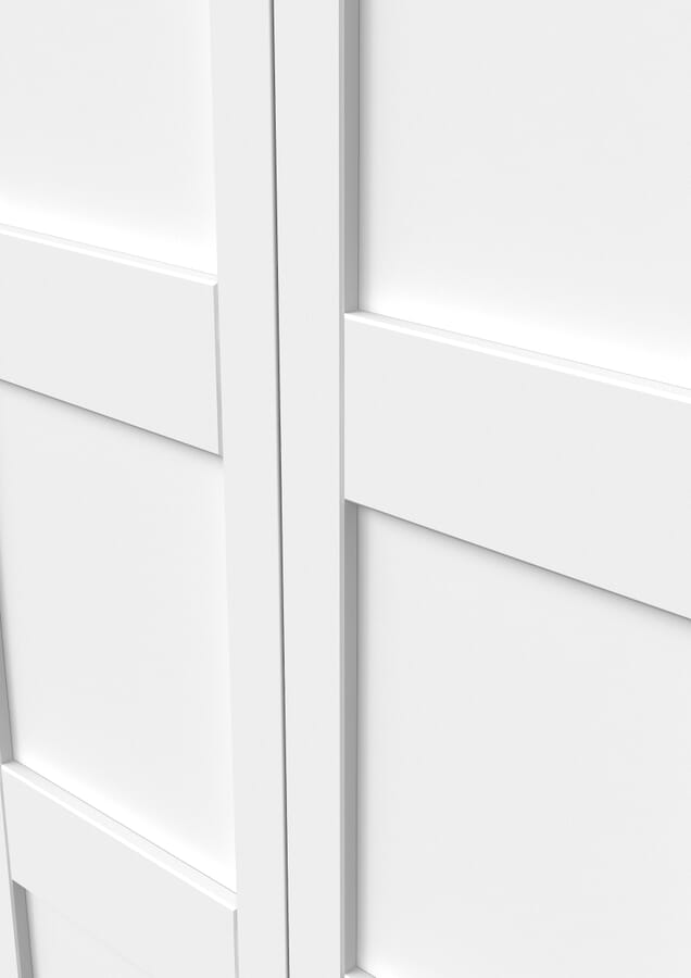 White Shaker 4 Panel Bi-fold Doors