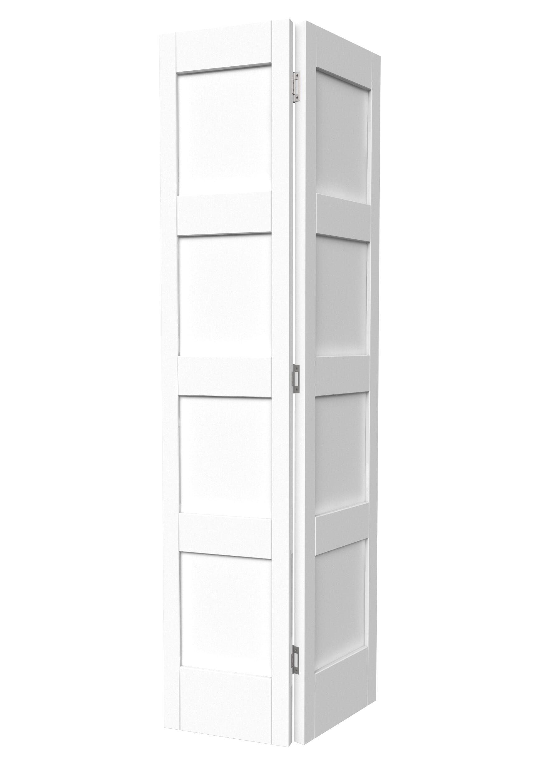 White Shaker 4 Panel Bi-fold Doors – 1981mm x 762mm x 35mm