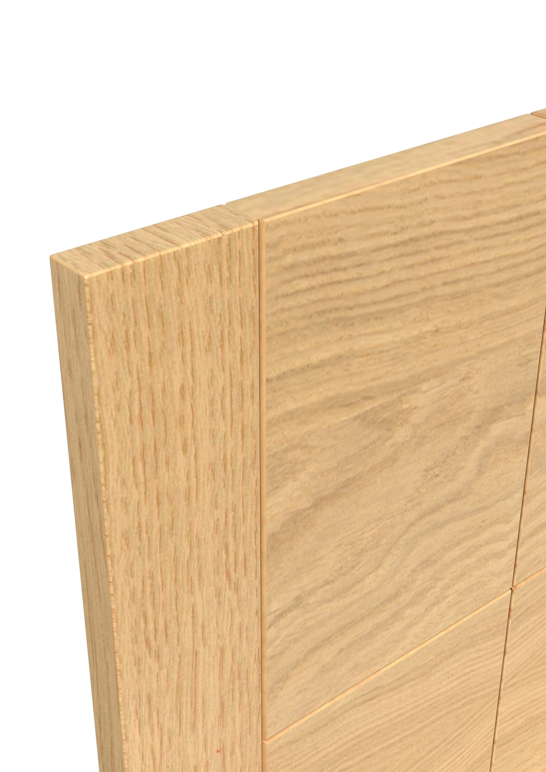 762x1981x35mm (30") Iseo Oak Solid Core - Prefinished Bi-fold Doors