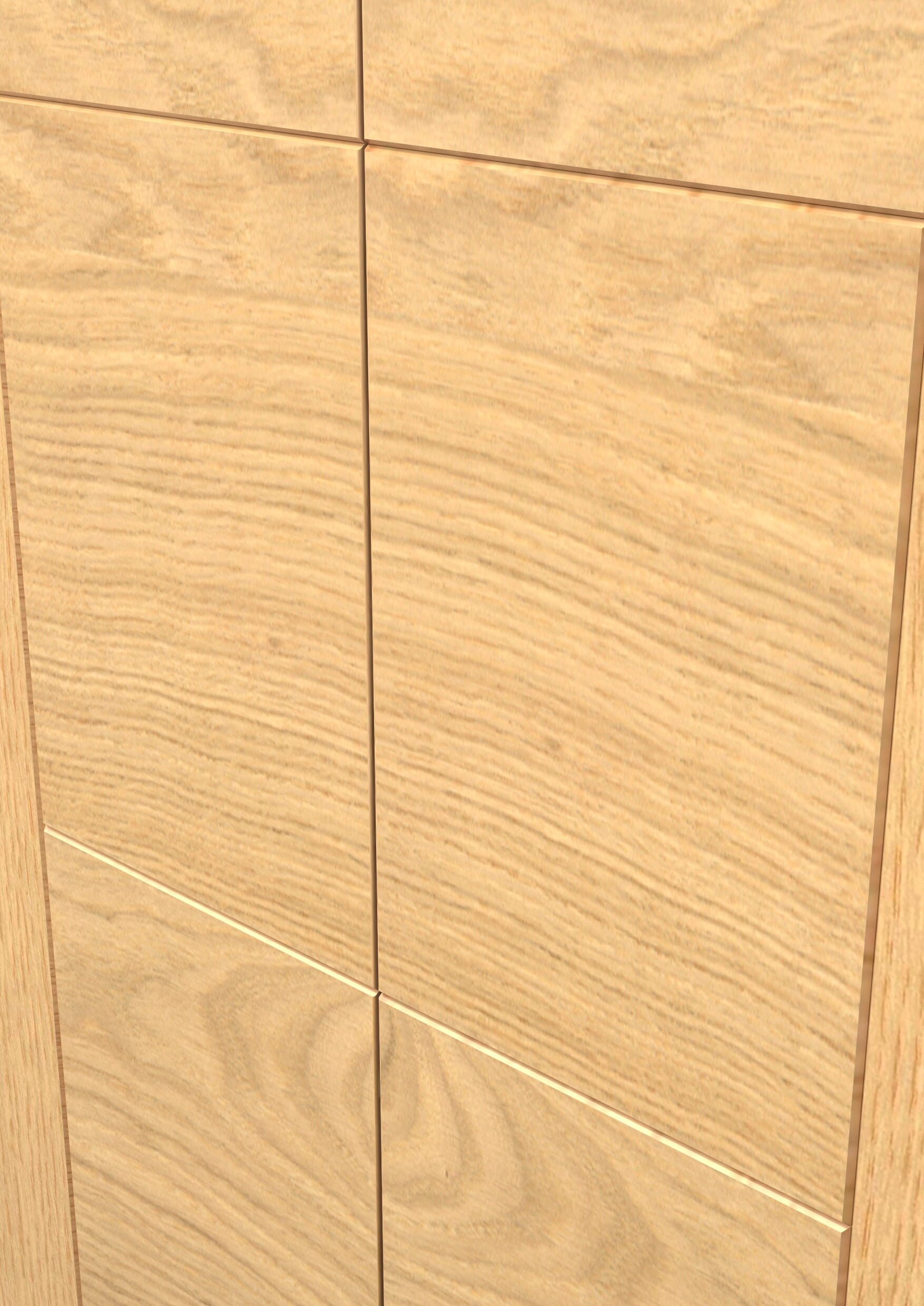 762x1981x35mm (30") Iseo Oak Solid Core - Prefinished Bi-fold Doors