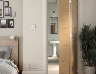 Iseo Oak Solid Core - Prefinished Bi-fold Doors