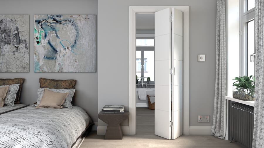 Orta White Prefinished Bi-fold Doors