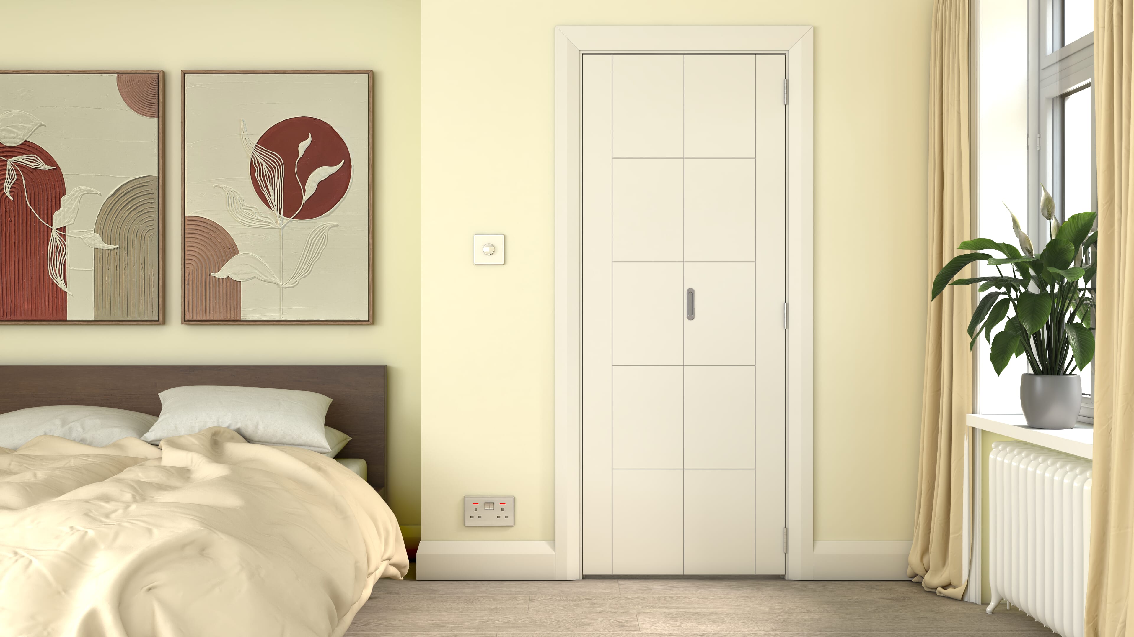 762x1981x35mm (30") White Iseo Prefinished Bi-fold Doors
