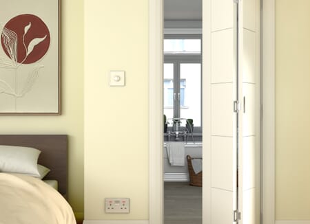 White Iseo Prefinished Bi-fold Doors