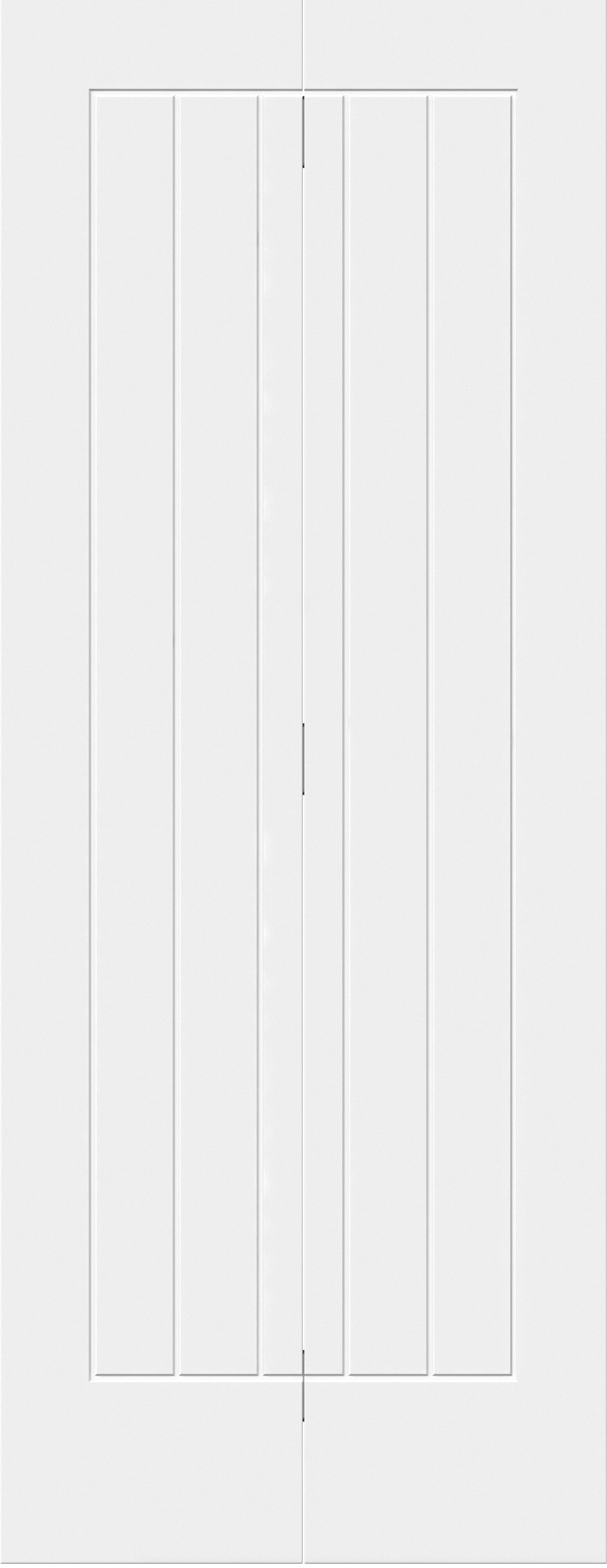 762x1981x35mm (30") White Suffolk Prefinished Bi-fold Doors