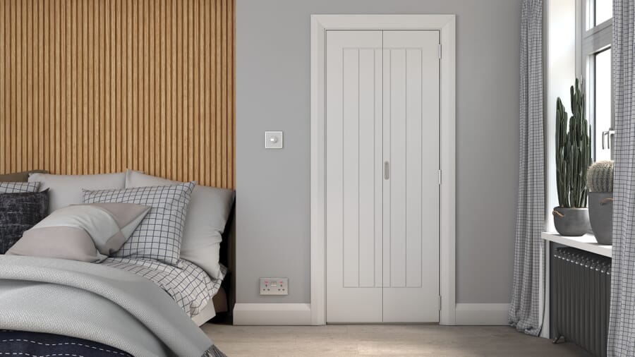 White Suffolk Prefinished Bi-fold Doors