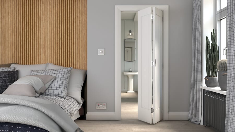 White Suffolk Prefinished Bi-fold Doors