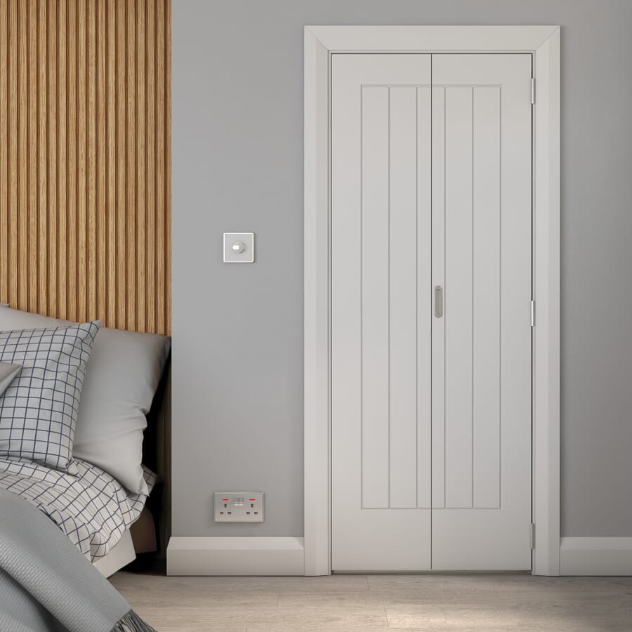 White Suffolk Prefinished Bi-fold Doors