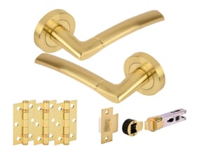 Morley Satin Brass Bullet Handle Pack