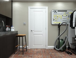 White Smooth 2 Panel Moulded Internal Doors