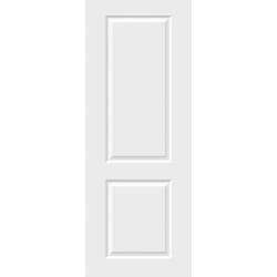 White Smooth 2 Panel Door