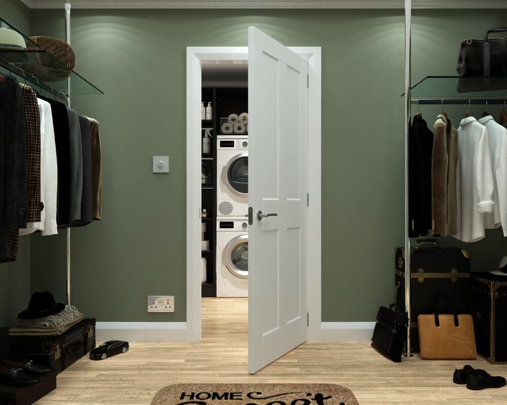 1981x762x44mm (30") White Smooth Flat 4 Panel Internal Doors