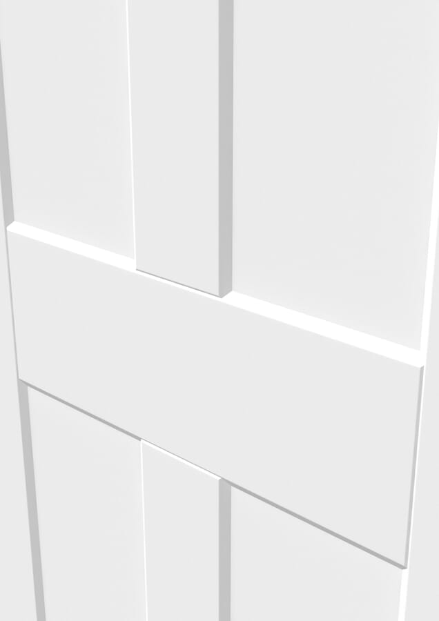 White Smooth Flat 4 Panel Door