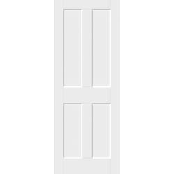 White Smooth Flat 4 Panel Door
