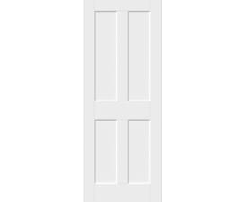 White Smooth Flat 4 Panel Internal Doors