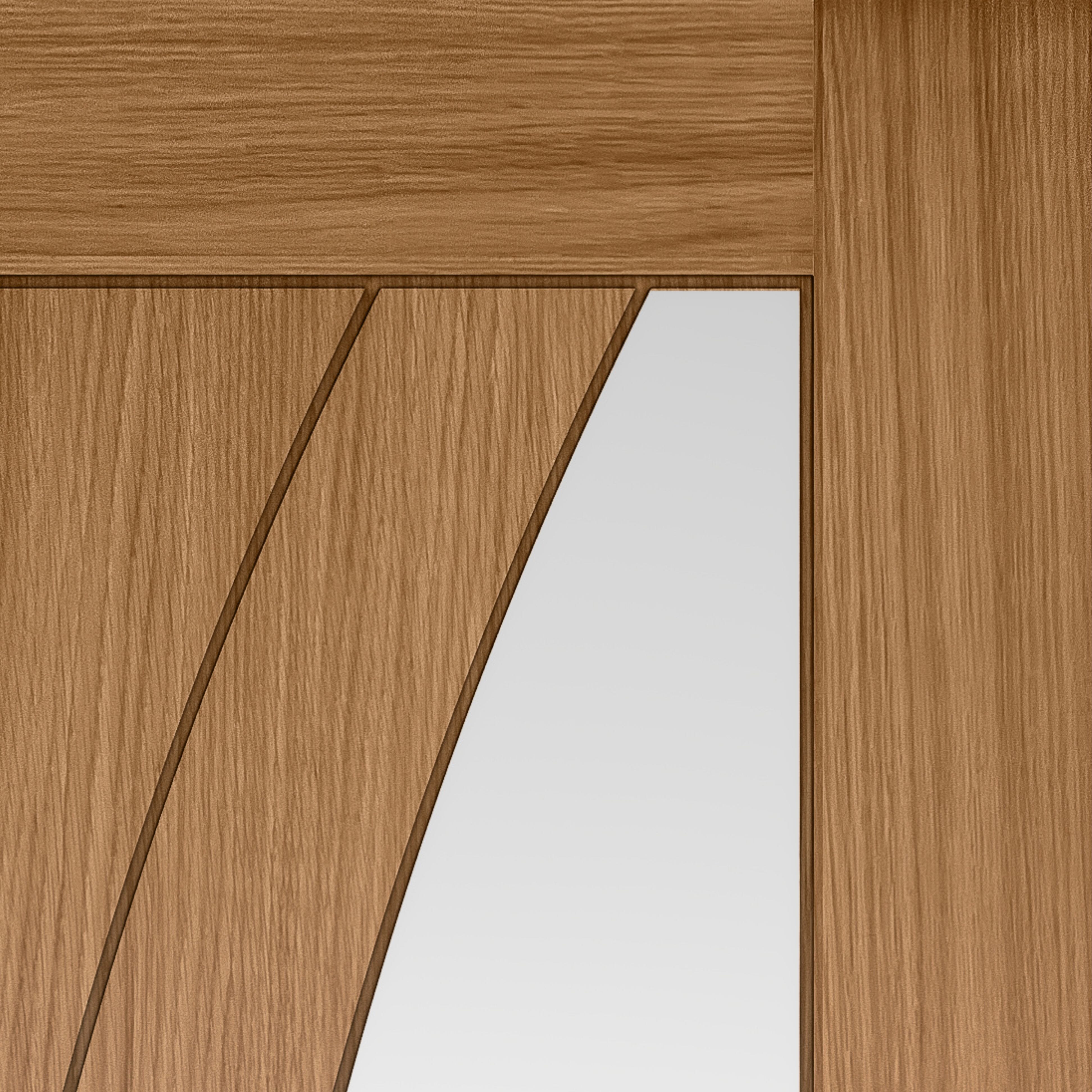 2040x826x40mm Sicily Oak Glazed - Prefinished Internal Doors