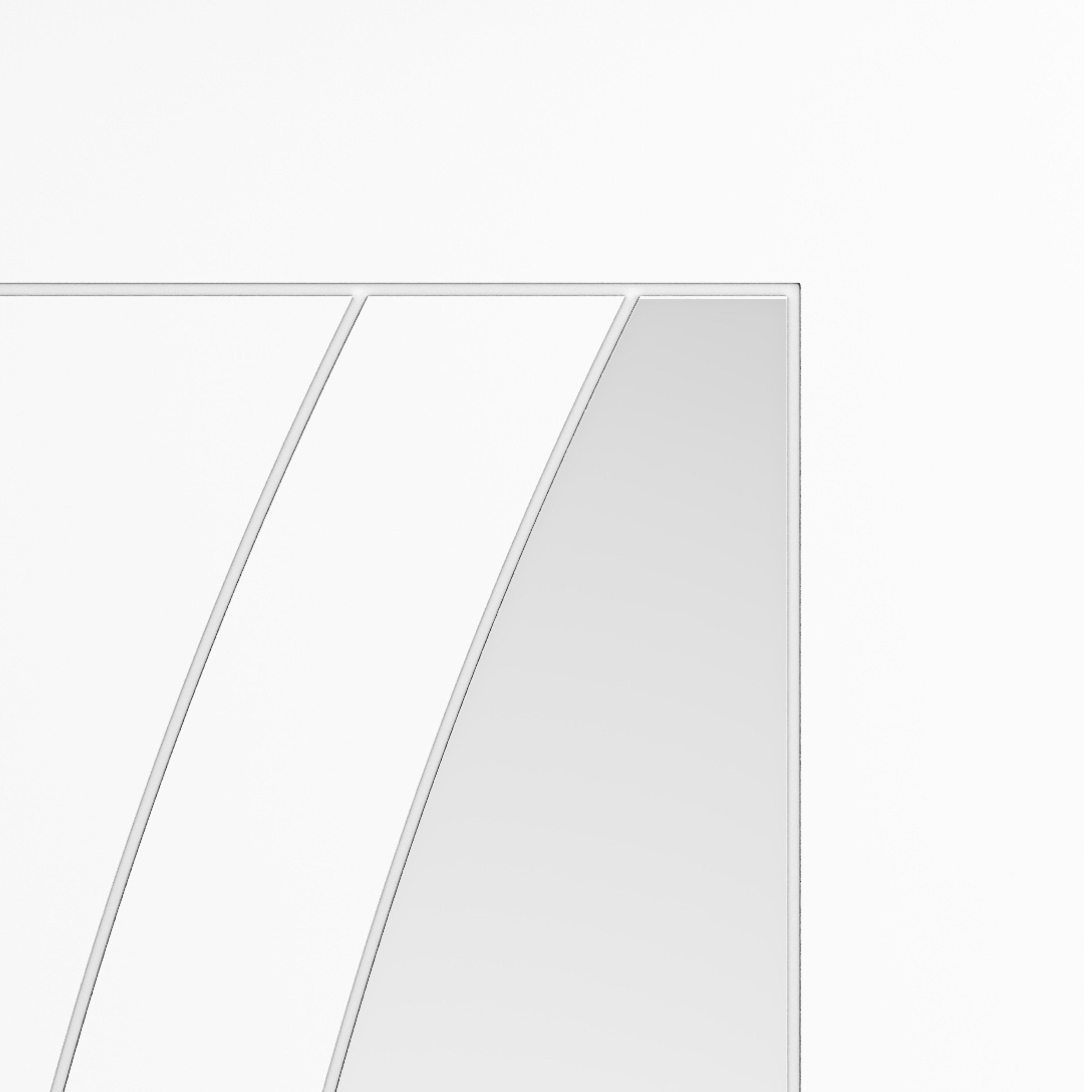 1981x610x35mm (24") White Sicily Glazed Internal Doors