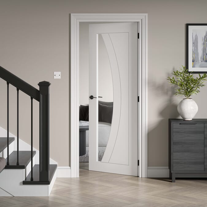 2040x726x40mm White Sicily Glazed Internal Doors At Vibrant Doors 2040x726x40mm-white-sicily-glazed-internal-doors-at-vibrant-doors