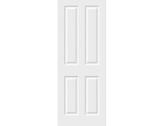 White Grained 4 Panel Moulded Internal Doors