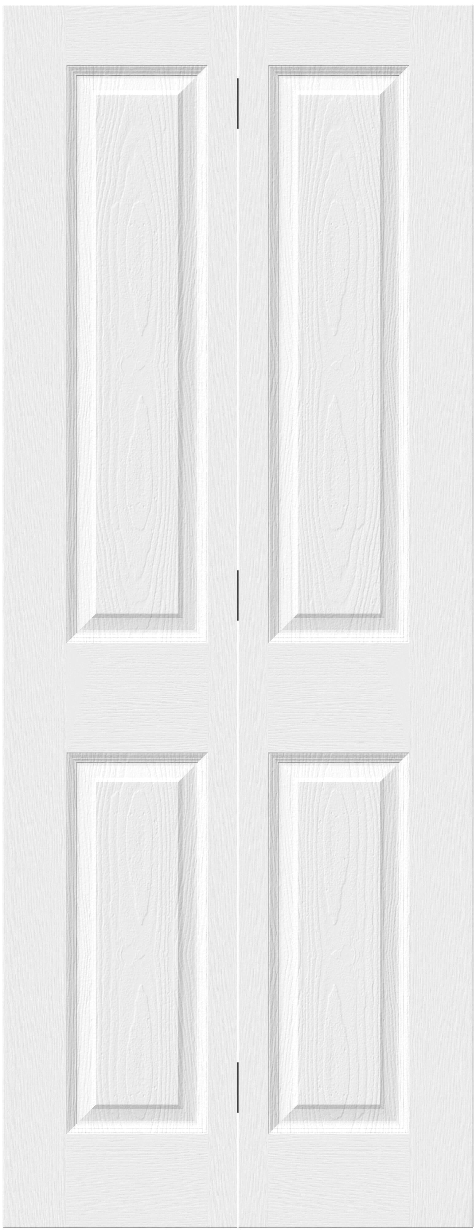 1981mm x 914mm x 35mm (36") White Grained 4 Panel Bi-fold Doors