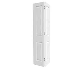 White Grained 4 Panel Bi-fold Doors