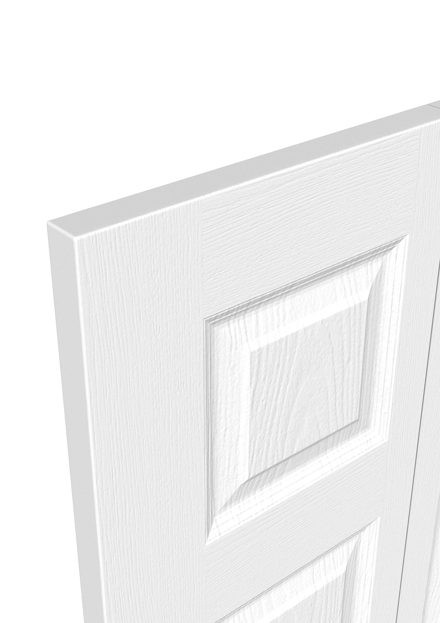 1981mm x 610mm x 35mm (24") White Grained 6 Panel Bi-fold Doors