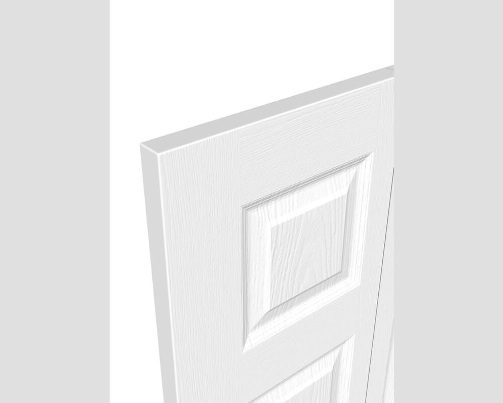 1981mm x 762mm x 35mm (30") White Grained 6 Panel Bi-fold Doors