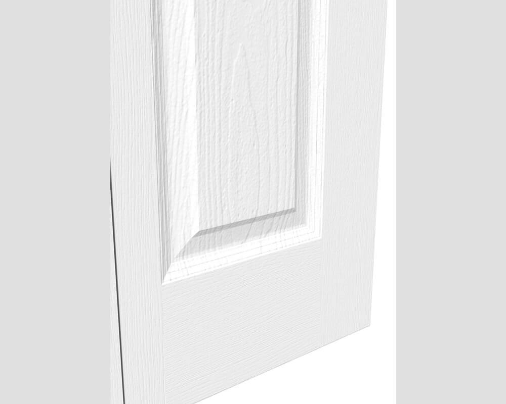 1981mm x 762mm x 35mm (30") White Grained 6 Panel Bi-fold Doors