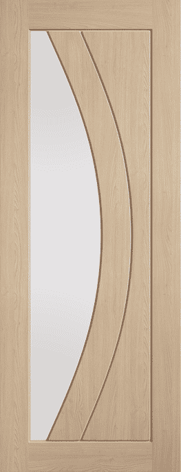Girona Oak Clear Glass Internal Door Set