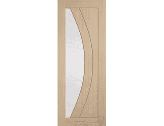 Girona Oak Clear Glass Internal Door Set