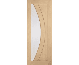 Girona Oak - Prefinished Clear Glass Internal Doors