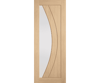 Girona Oak - Prefinished Clear Glass Internal Doors