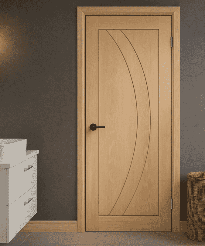 838x1981x35mm (33") Oak Sorrento - Prefinished Internal Doors