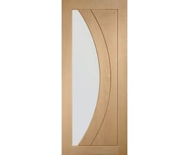 Oak Sorrento Clear Glass - Prefinished Internal Doors by PM Mendes