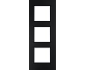Trinity Black Glazed - Prefinished Internal Doors