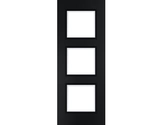 Trinity Black Glazed - Prefinished Internal Doors